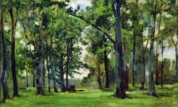 オーク 1 古典的な風景 Ivan Ivanovich の木 Oil Paintings